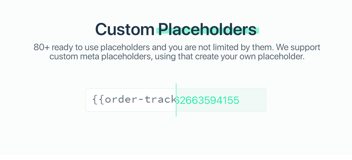 Custom Placeholders